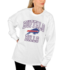 Buffalo Bills Gameday Couture Women's Mind Games Oversized Long Sleeve T-Shirt | NFL Hot