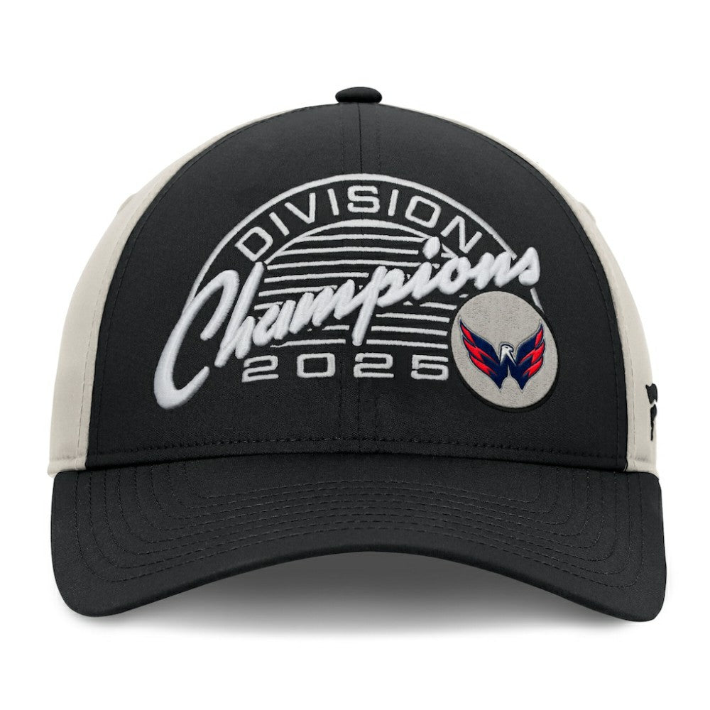 Washington Capitals Fanatics 2025 Metropolitan Division Champions Locker Room Adjustable Hat -  NHL Hats