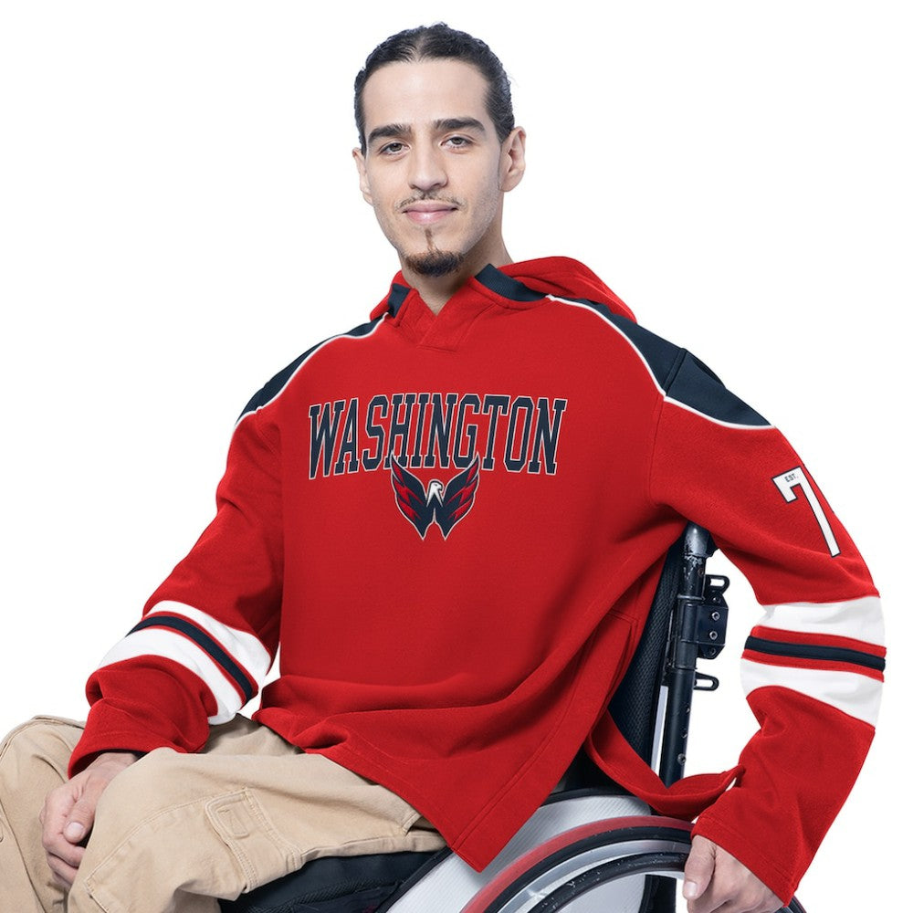 Washington Capitals G-III Sports by Carl Banks Adaptive Wear Lord Stanley Hooded Long Sleeve Sweatshirt -  NHL Sweatshirts