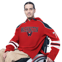 Washington Capitals G-III Sports by Carl Banks Adaptive Wear Lord Stanley Hooded Long Sleeve Sweatshirt -  NHL Sweatshirts