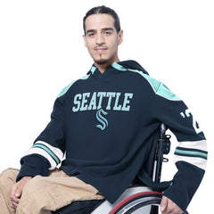 Seattle Kraken G-III Sports by Carl Banks Adaptive Wear Lord Stanley Hooded Long Sleeve Sweatshirt -  NHL Sweatshirts