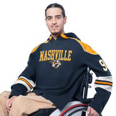 Nashville Predators G-III Sports by Carl Banks Adaptive Wear Lord Stanley Hooded Long Sleeve Sweatshirt -  NHL Sweatshirts