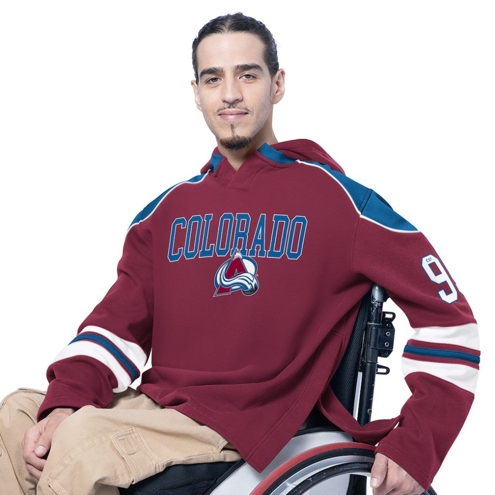 Colorado Avalanche G-III Sports by Carl Banks Adaptive Wear Lord Stanley Hooded Long Sleeve Sweatshirt -  NHL Sweatshirts