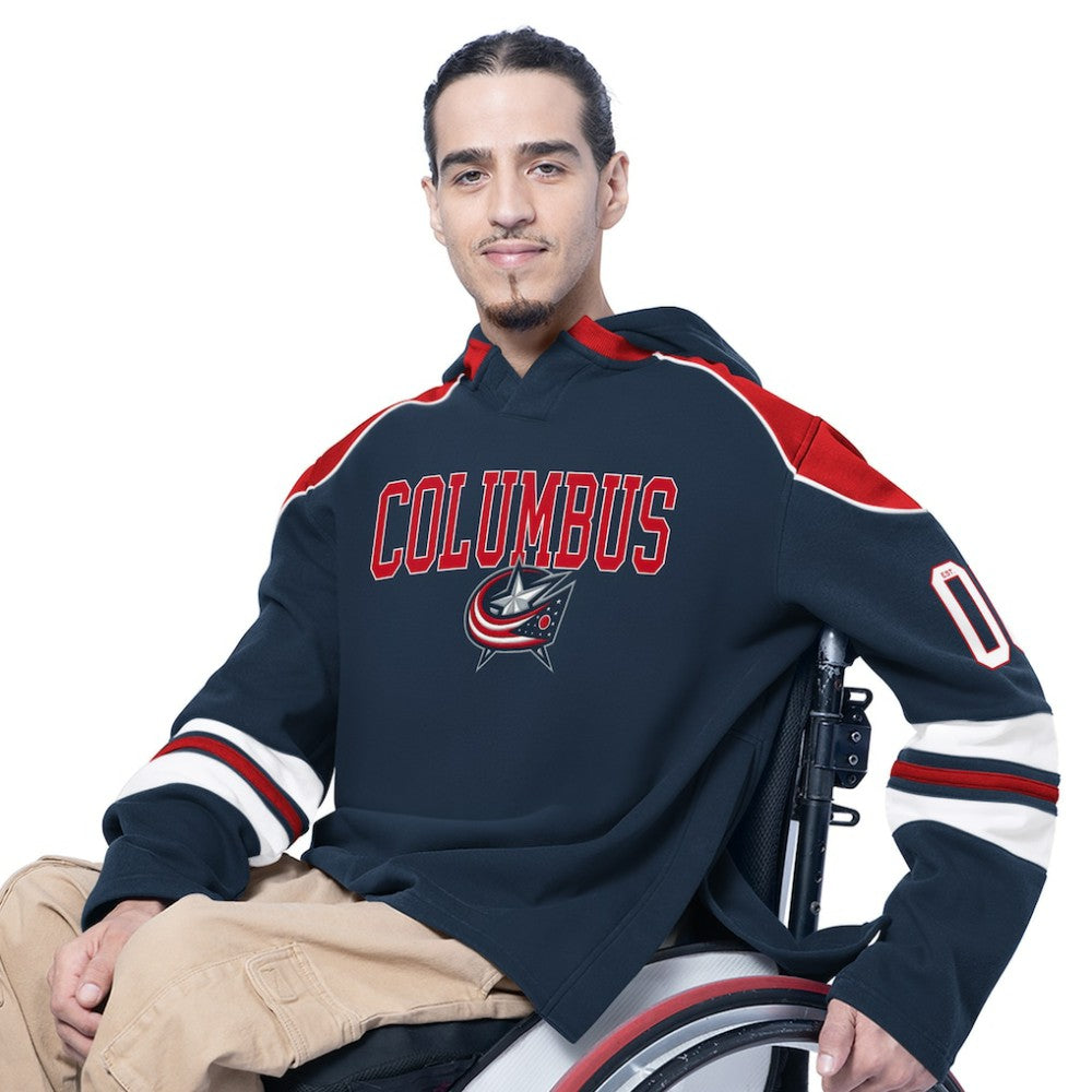Columbus Blue Jackets G-III Sports by Carl Banks Adaptive Wear Lord Stanley Hooded Long Sleeve Sweatshirt -  NHL Sweatshirts