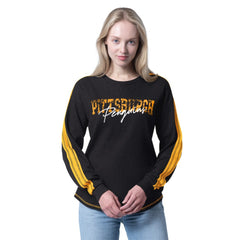 Pittsburgh Penguins G-III 4Her by Carl Banks Women's Advantage Thermal Long-Sleeve Tri-Blend T-Shirt -  NHL T-shirts