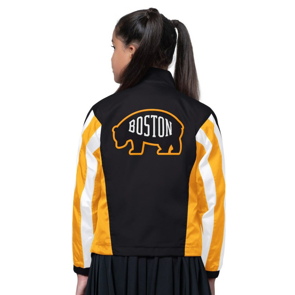 Boston Bruins Starter Girls Key Player Half Zip Jacket -  NHL Jackets