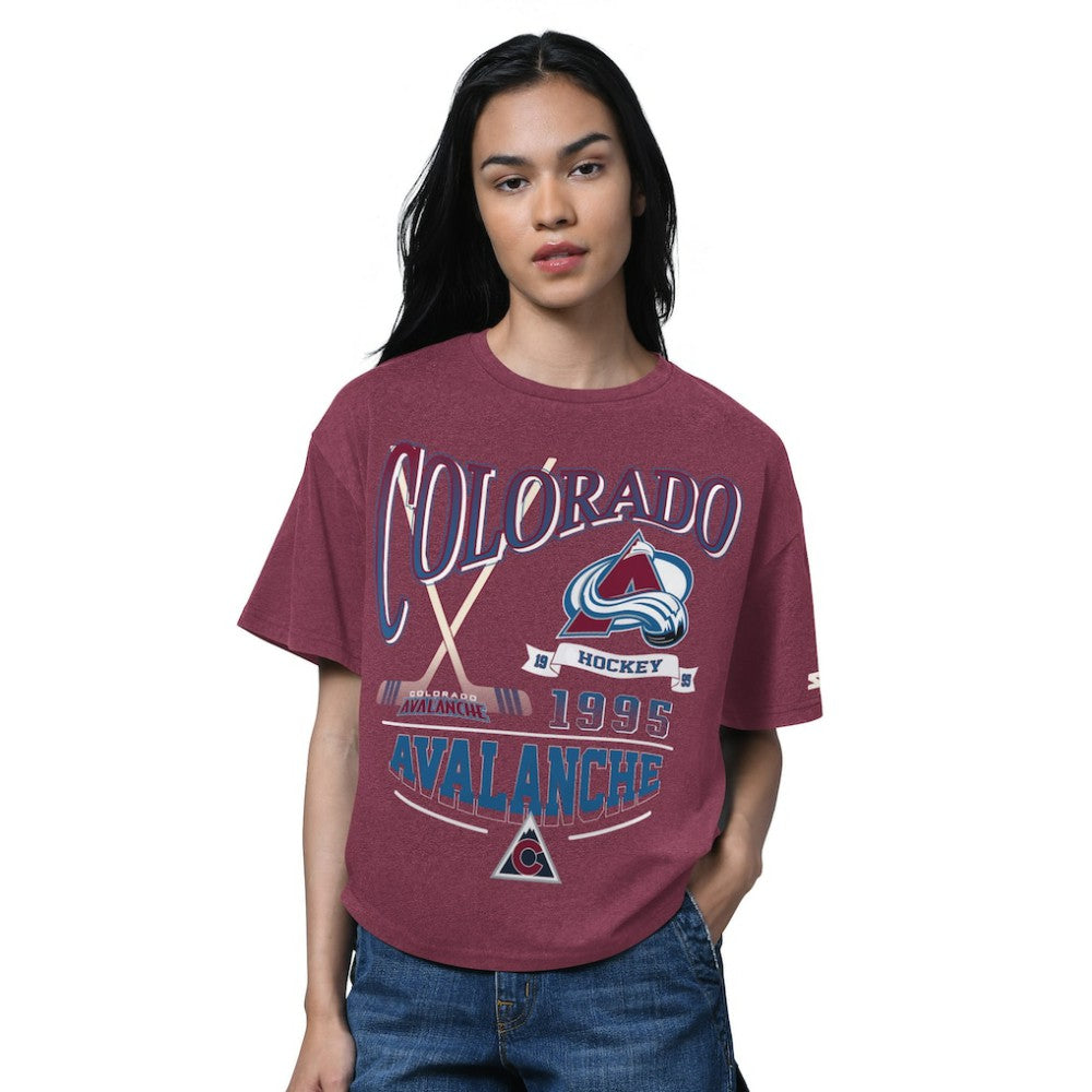 Colorado Avalanche Starter Women's Oversized Hall of Fame T-Shirt -  NHL T-shirts