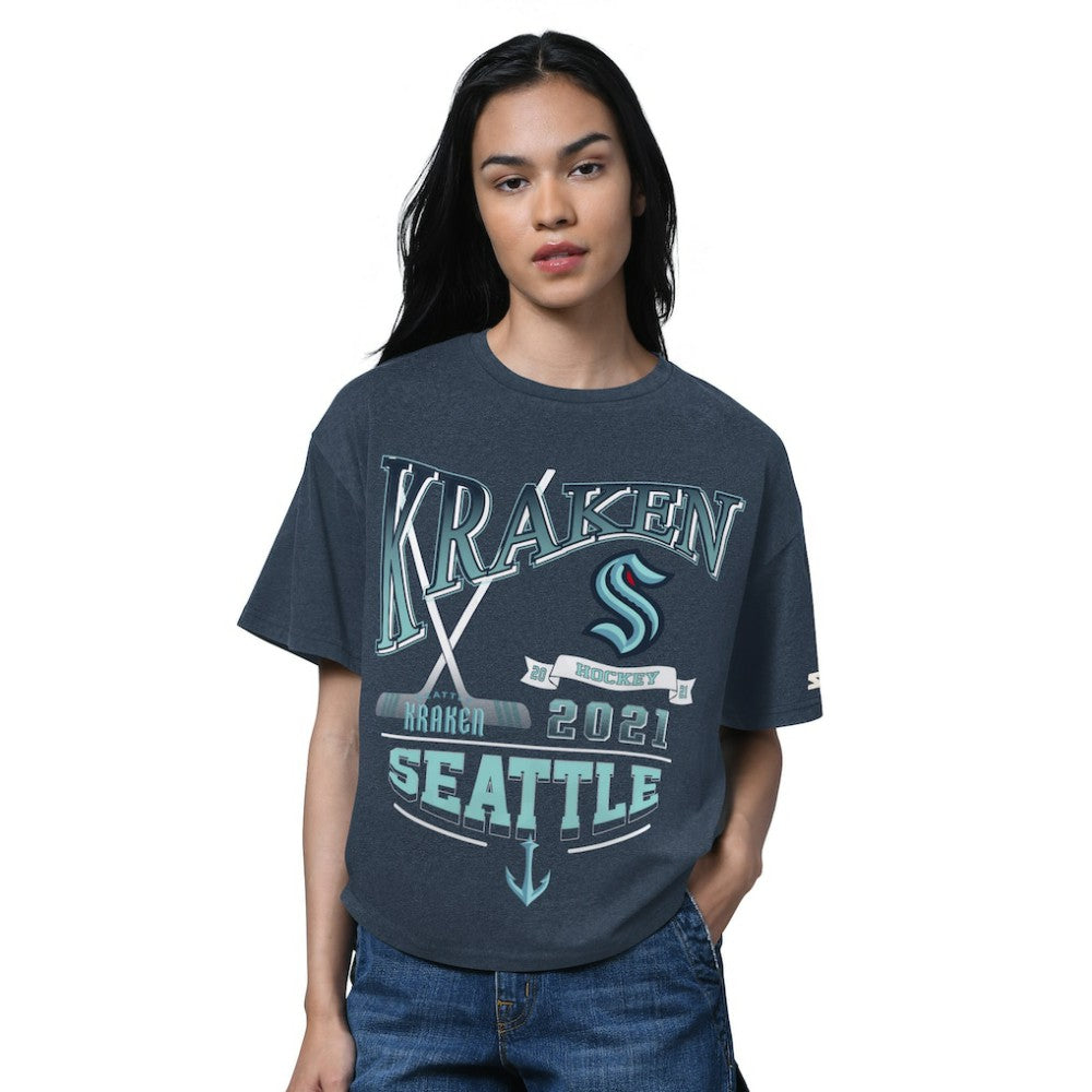 Seattle Kraken Starter Women's Oversized Hall of Fame T-Shirt -  NHL T-shirts
