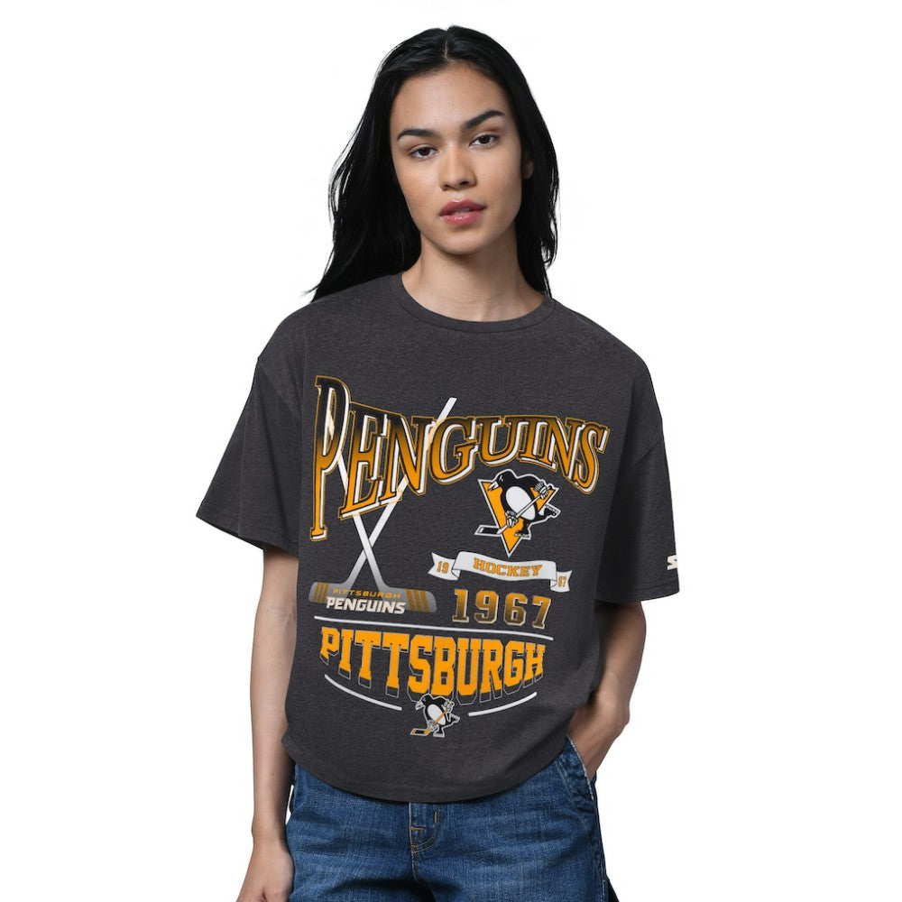Pittsburgh Penguins Starter Women's Oversized Hall of Fame T-Shirt -  NHL T-shirts