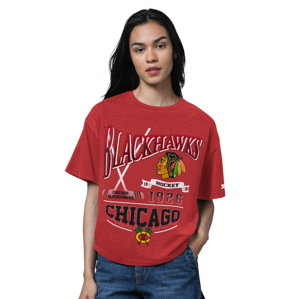 Chicago Blackhawks Starter Women's Oversized Hall of Fame T-Shirt -  NHL T-shirts