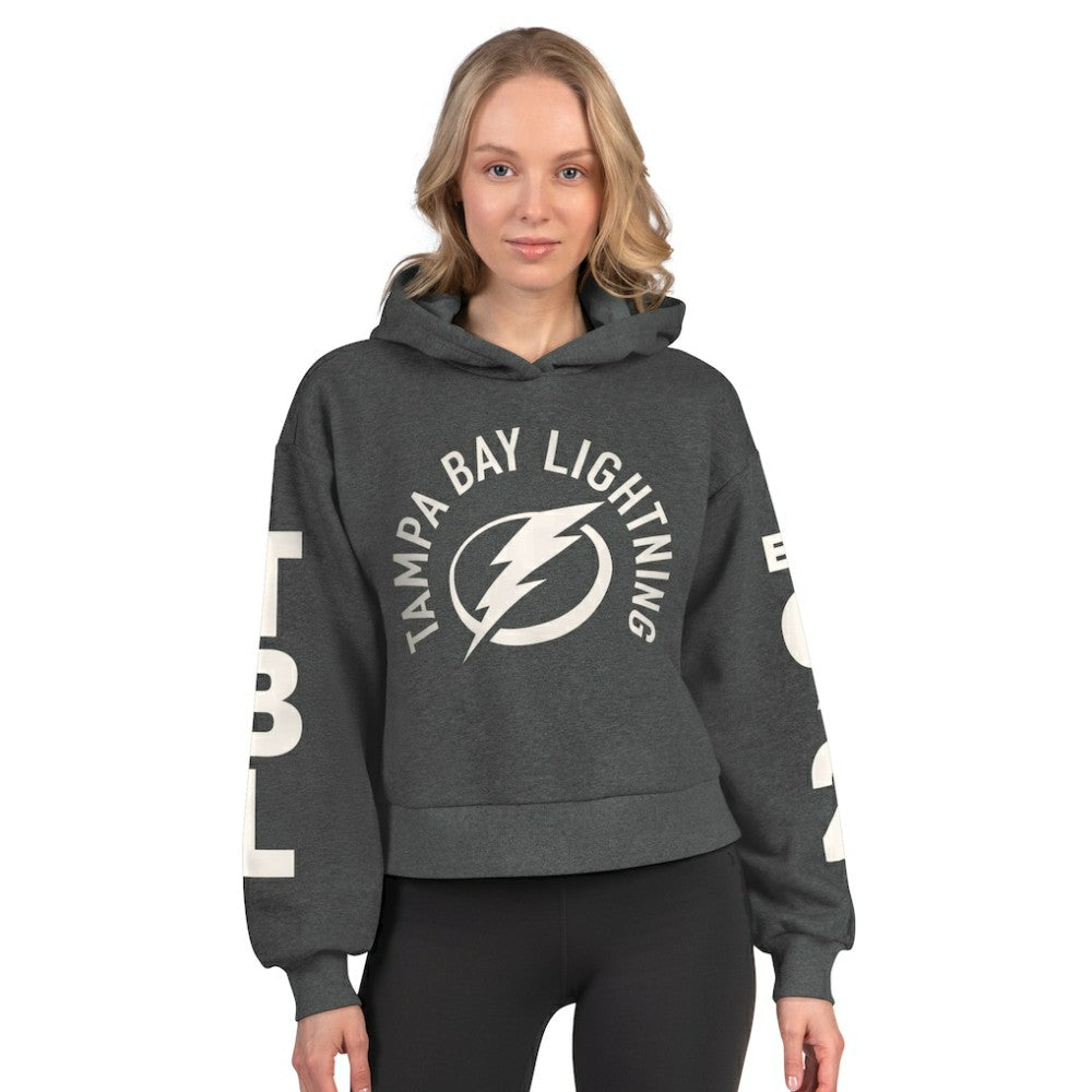 Tampa Bay Lightning Starter Women's Star Player Cropped Fleece Hoodie -  NHL Hoodies
