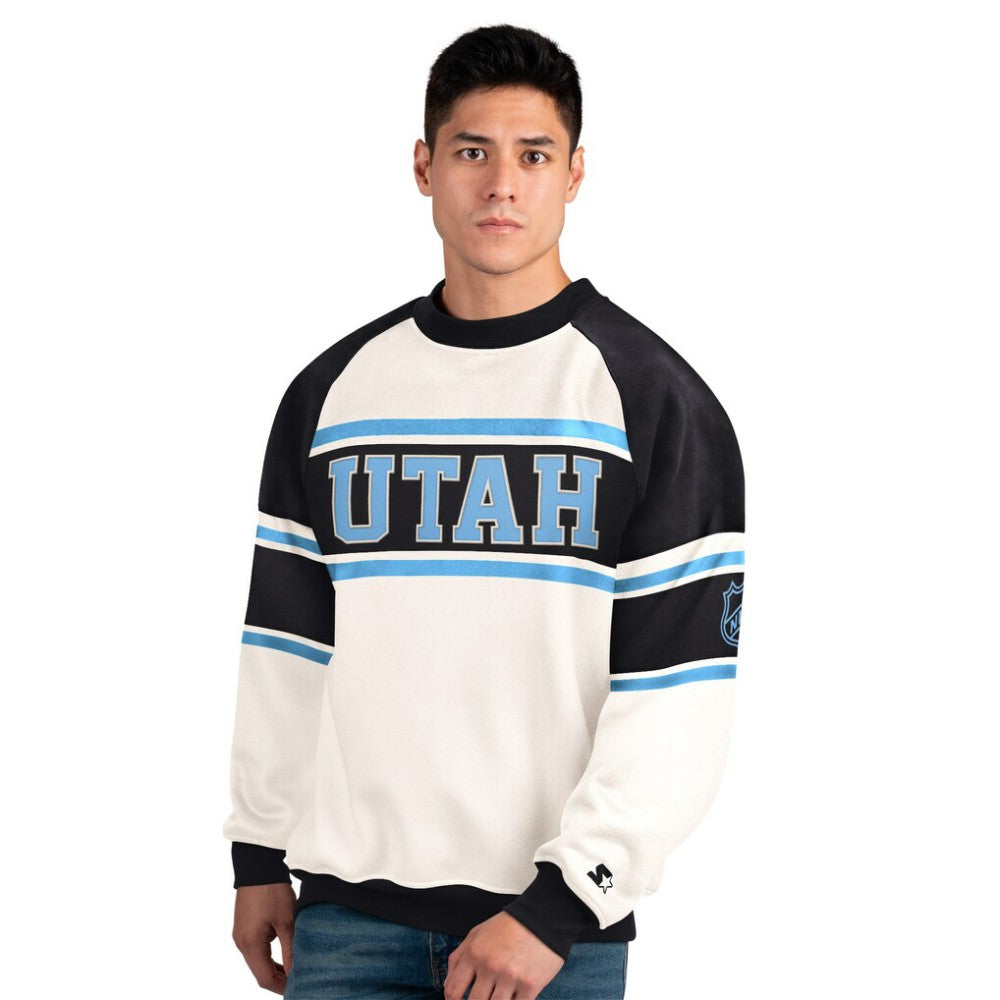 Utah Mammoth Starter Male Adult Defense Fleece Crewneck Sweatshirt -  NHL Sweatshirts
