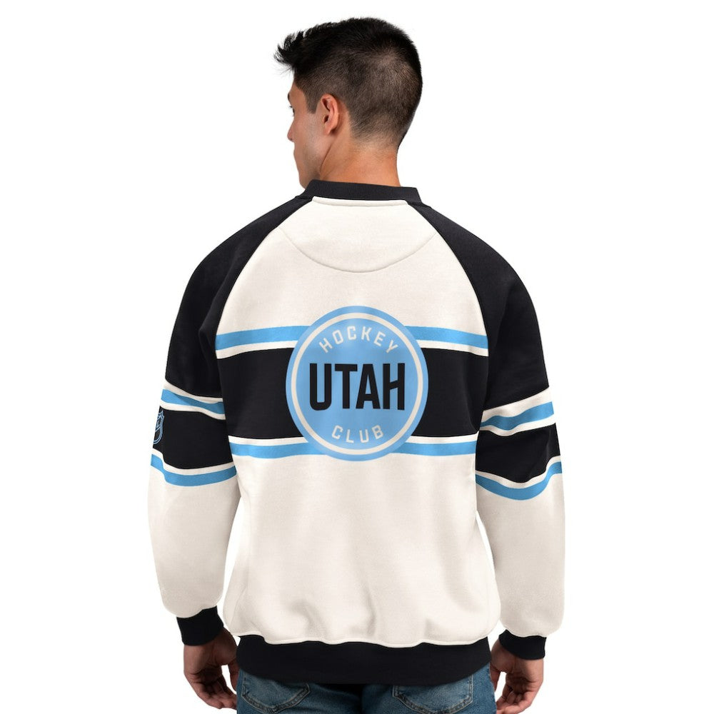 Utah Mammoth Starter Male Adult Defense Fleece Crewneck Sweatshirt -  NHL Sweatshirts