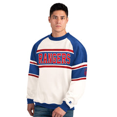 New York Rangers Starter Male Adult Defense Fleece Crewneck Sweatshirt -  NHL Sweatshirts