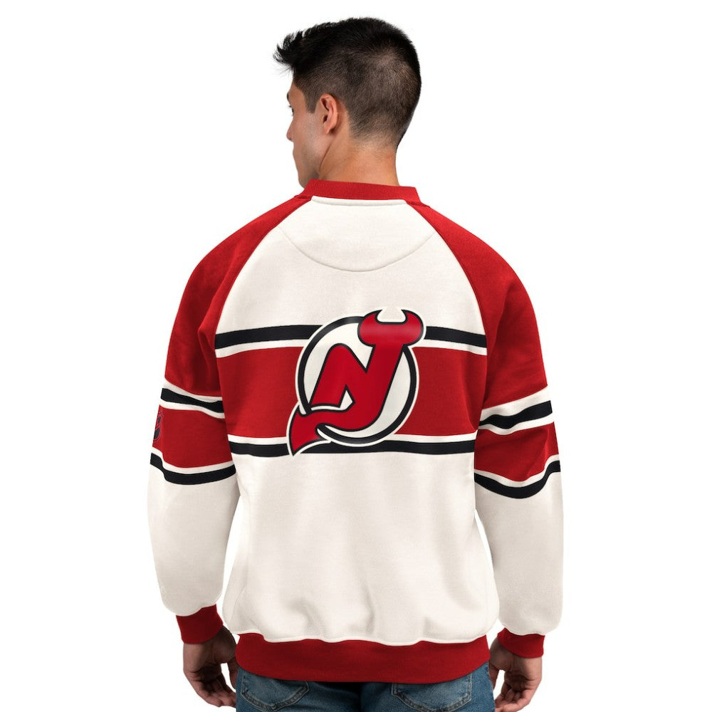 New Jersey Devils Starter Male Adult Defense Fleece Crewneck Sweatshirt -  NHL Sweatshirts