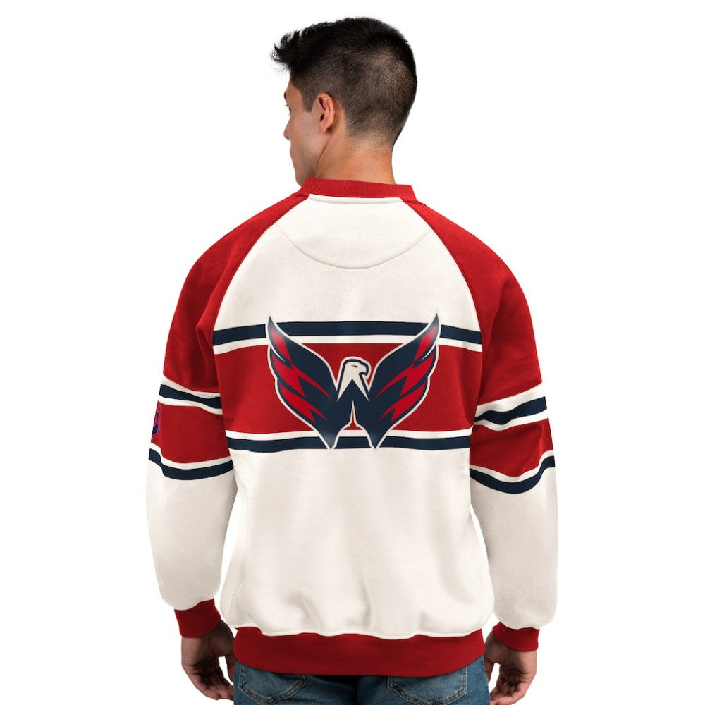 Washington Capitals Starter Male Adult Defense Fleece Crewneck Sweatshirt -  NHL Sweatshirts