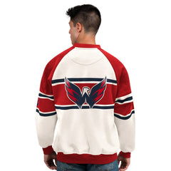 Washington Capitals Starter Male Adult Defense Fleece Crewneck Sweatshirt -  NHL Sweatshirts