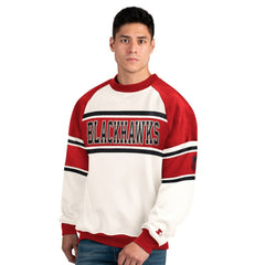 Chicago Blackhawks Starter Male Adult Defense Fleece Crewneck Sweatshirt -  NHL Sweatshirts