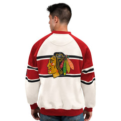 Chicago Blackhawks Starter Male Adult Defense Fleece Crewneck Sweatshirt -  NHL Sweatshirts