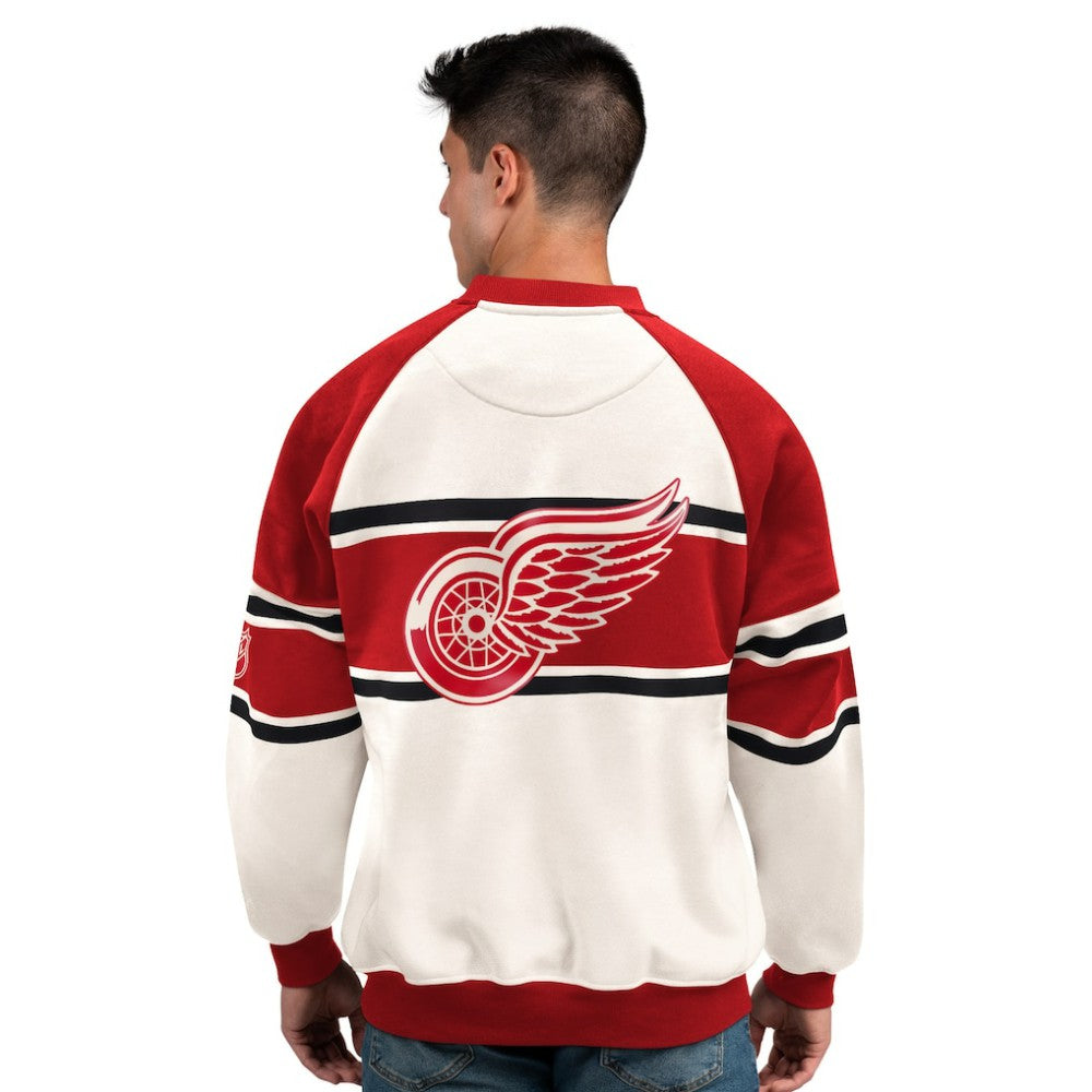 Detroit Red Wings Starter Male Adult Defense Fleece Crewneck Sweatshirt -  NHL Sweatshirts