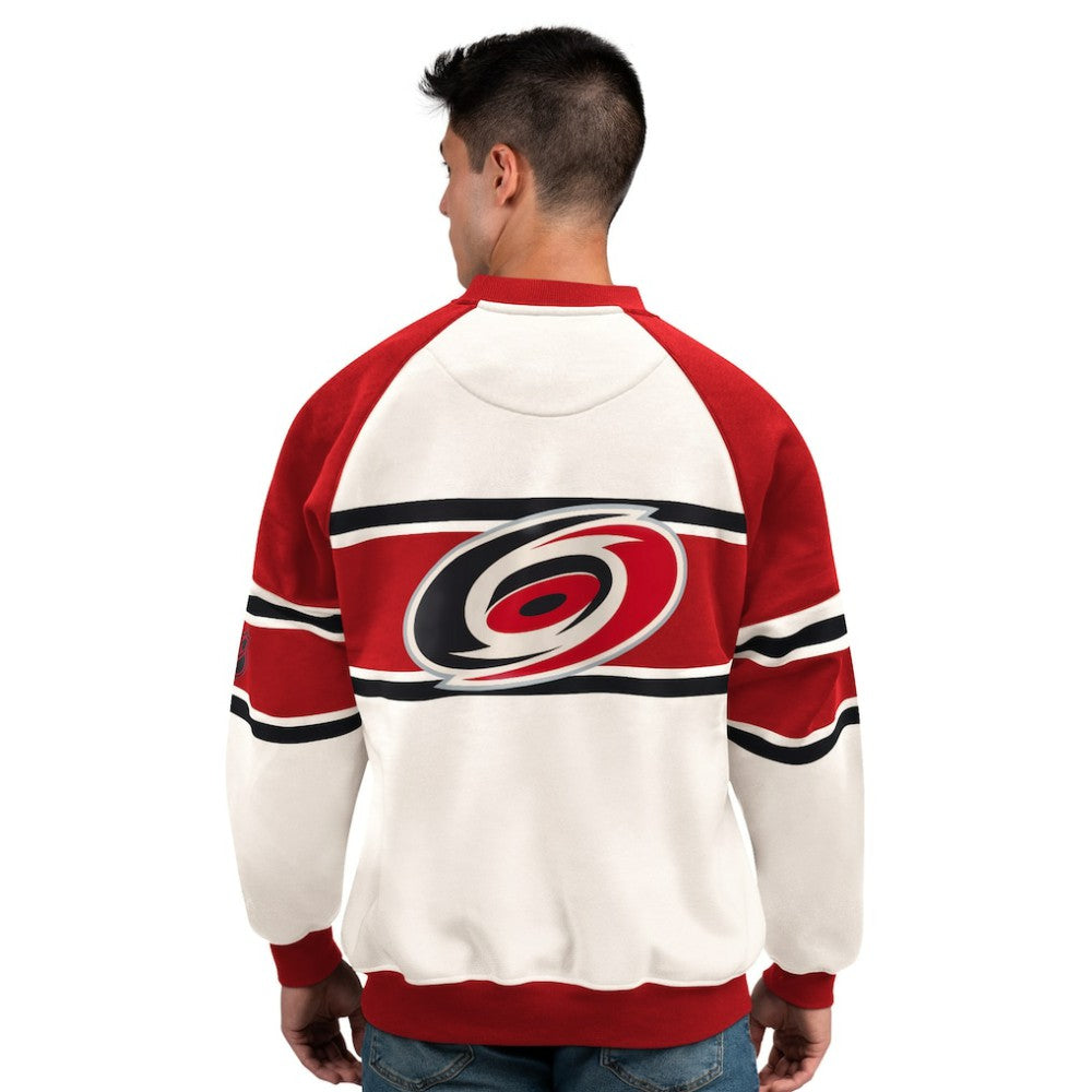 Carolina Hurricanes Starter Male Adult Defense Fleece Crewneck Sweatshirt -  NHL Sweatshirts