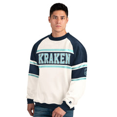 Seattle Kraken Starter Male Adult Defense Fleece Crewneck Sweatshirt -  NHL Sweatshirts