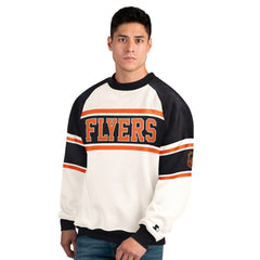 Philadelphia Flyers Starter Male Adult Defense Fleece Crewneck Sweatshirt -  NHL Sweatshirts
