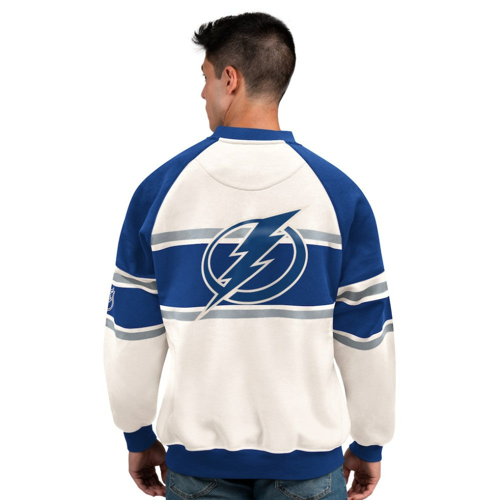 Tampa Bay Lightning Starter Male Adult Defense Fleece Crewneck Sweatshirt -  NHL Sweatshirts