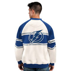 Tampa Bay Lightning Starter Male Adult Defense Fleece Crewneck Sweatshirt -  NHL Sweatshirts