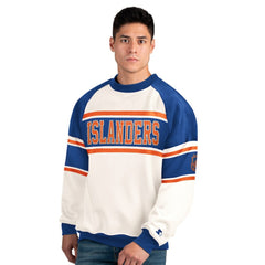 New York Islanders Starter Male Adult Defense Fleece Crewneck Sweatshirt -  NHL Sweatshirts