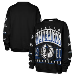 Black Dallas Mavericks '47 Women's 2025/26 City Edition Go Big Oversized Sweatshirt sale | NBA