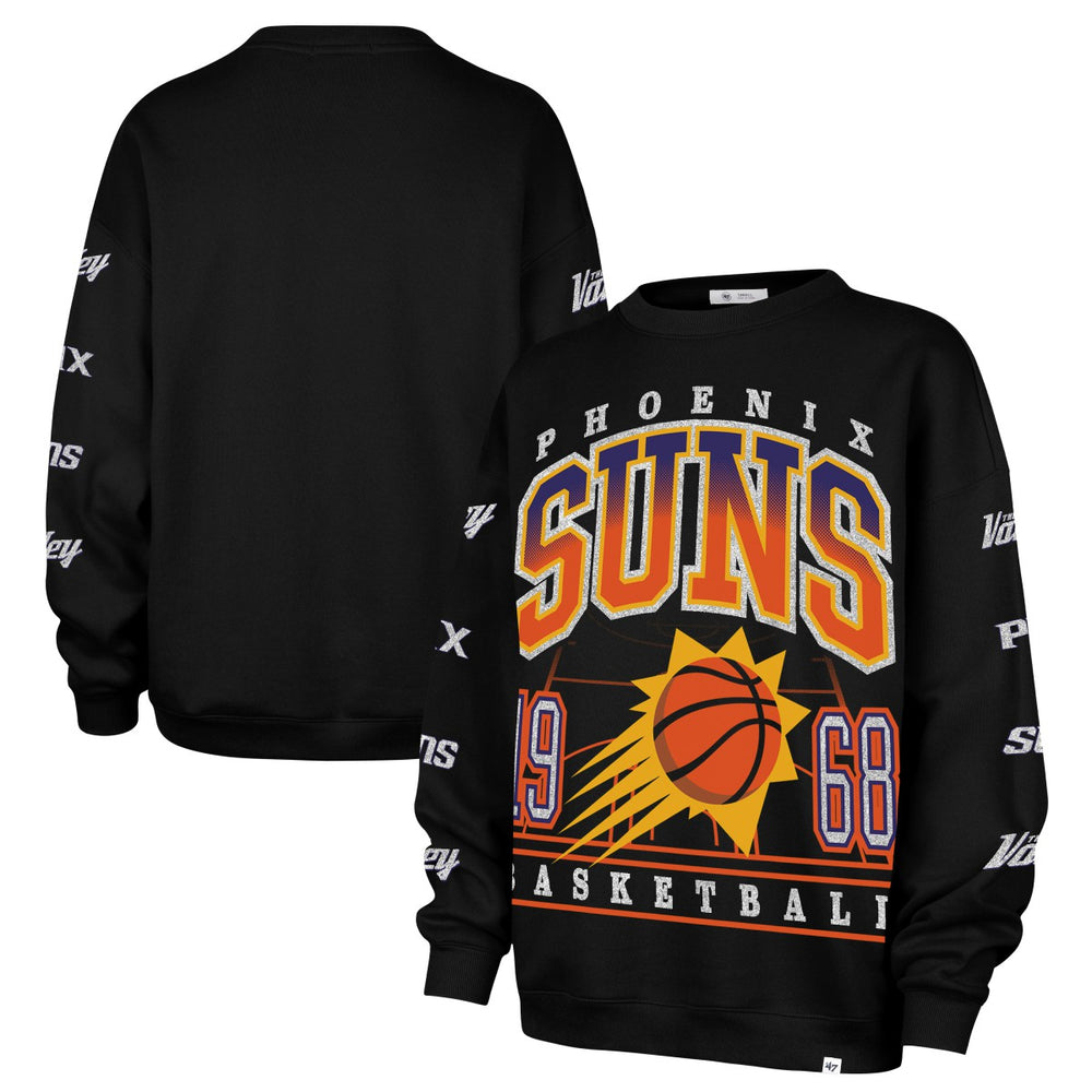 Black Phoenix Suns '47 Women's 2025/26 City Edition Go Big Oversized Sweatshirt | NBA