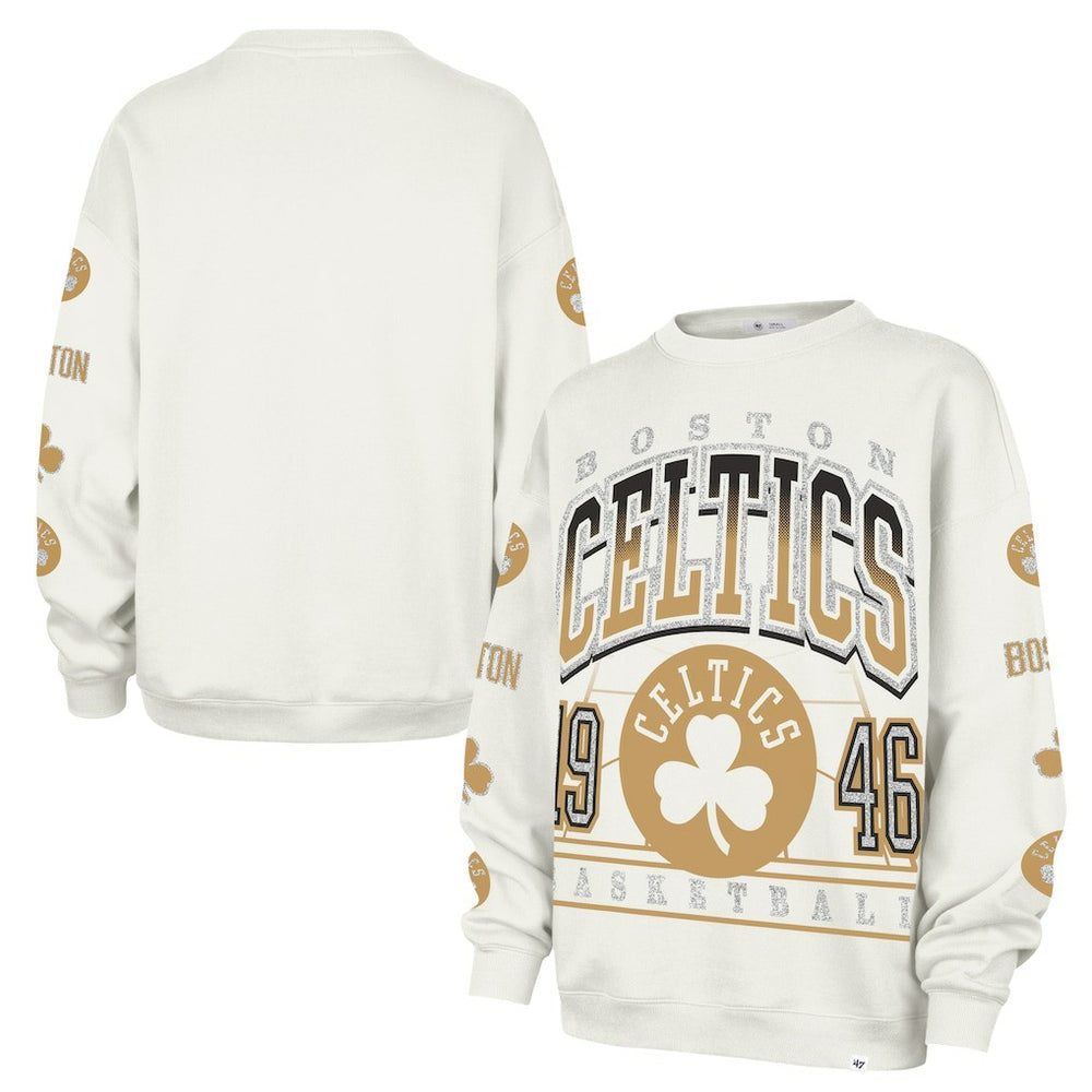 Natural Boston Celtics '47 Women's 2025/26 City Edition Go Big Oversized Sweatshirt | NBA