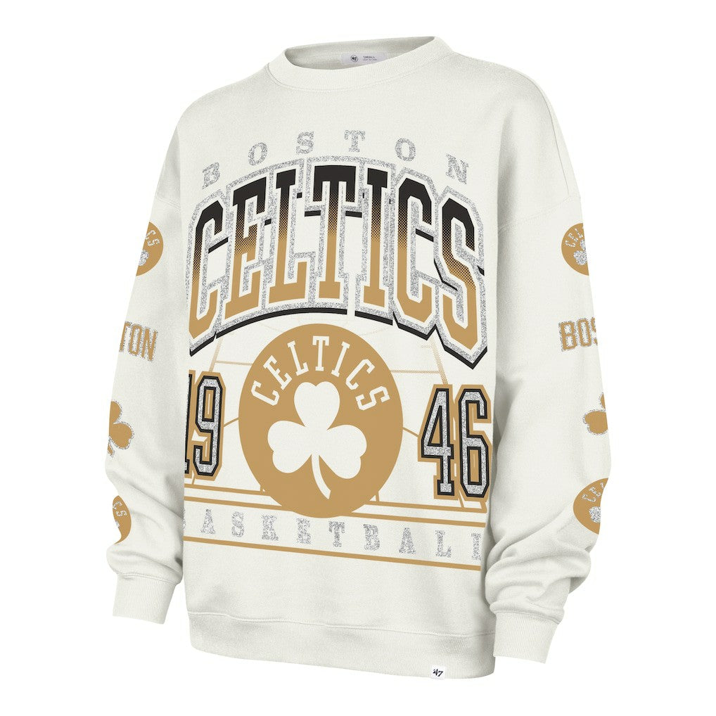 Natural Boston Celtics '47 Women's 2025/26 City Edition Go Big Oversized Sweatshirt | NBA