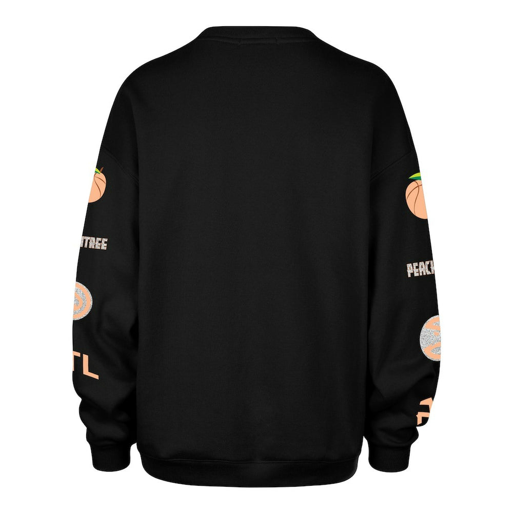 Black Atlanta Hawks '47 Women's 2025/26 City Edition Go Big Oversized Sweatshirt | NBA