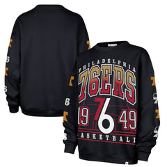 Navy Philadelphia 76ers '47 Women's 2025/26 City Edition Go Big Oversized Sweatshirt | NBA