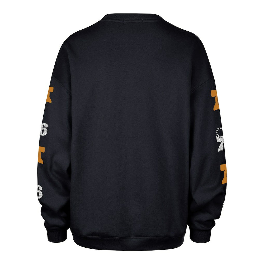 Navy Philadelphia 76ers '47 Women's 2025/26 City Edition Go Big Oversized Sweatshirt | NBA
