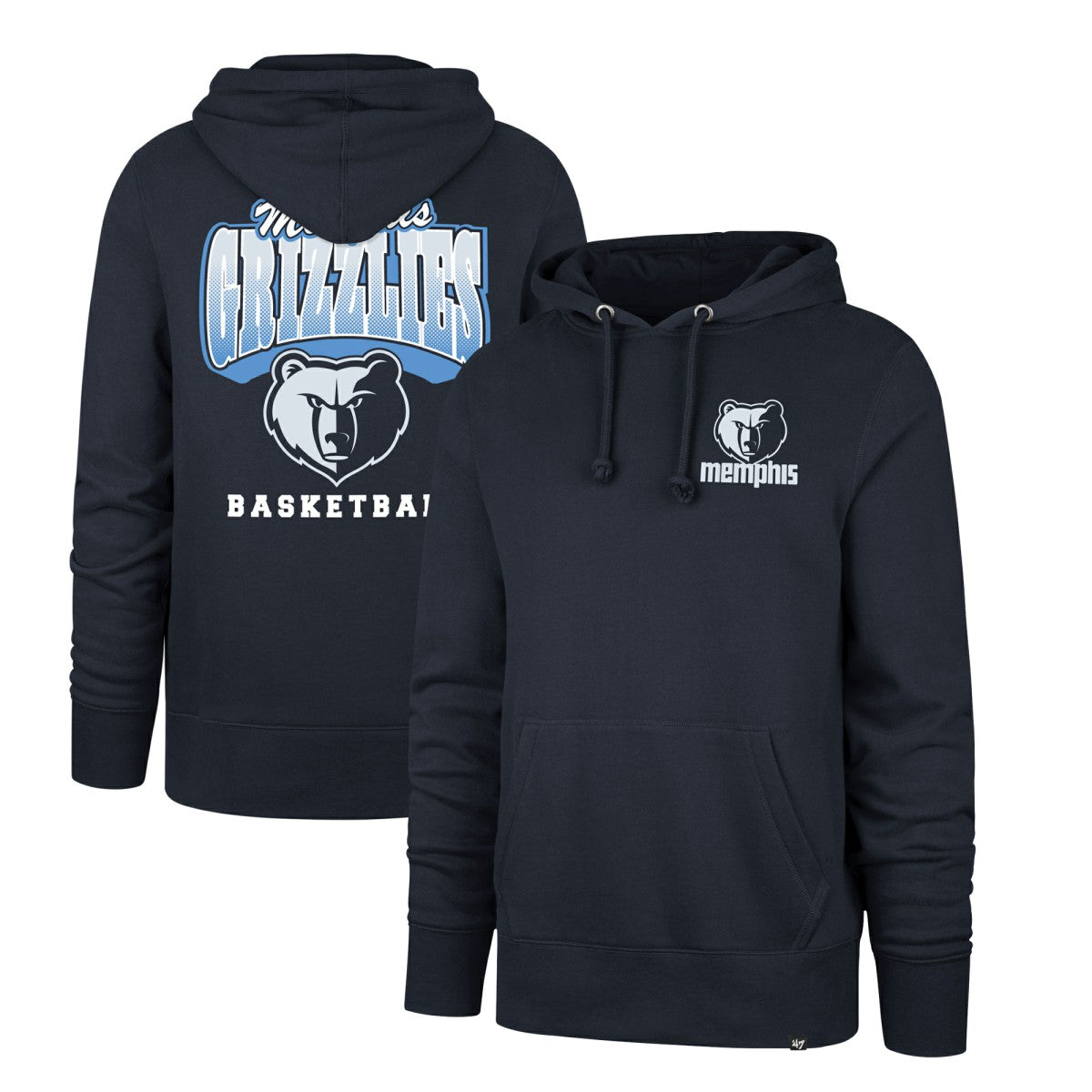 Navy Memphis Grizzlies '47 2025/26 City Edition Jab Step Headline Hoodie | NBA