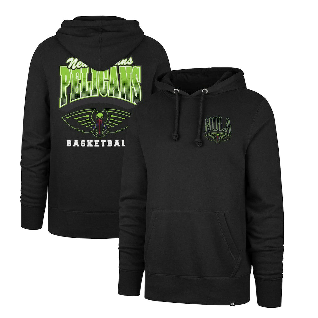 Black New Orleans Pelicans '47 2025/26 City Edition Jab Step Headline Hoodie | NBA
