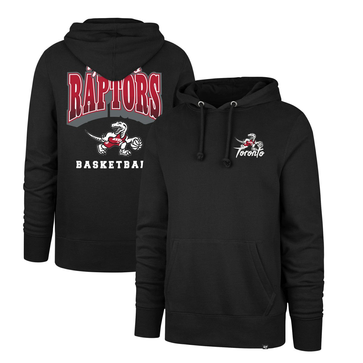 Black Toronto Raptors '47 2025/26 City Edition Jab Step Headline Hoodie | NBA