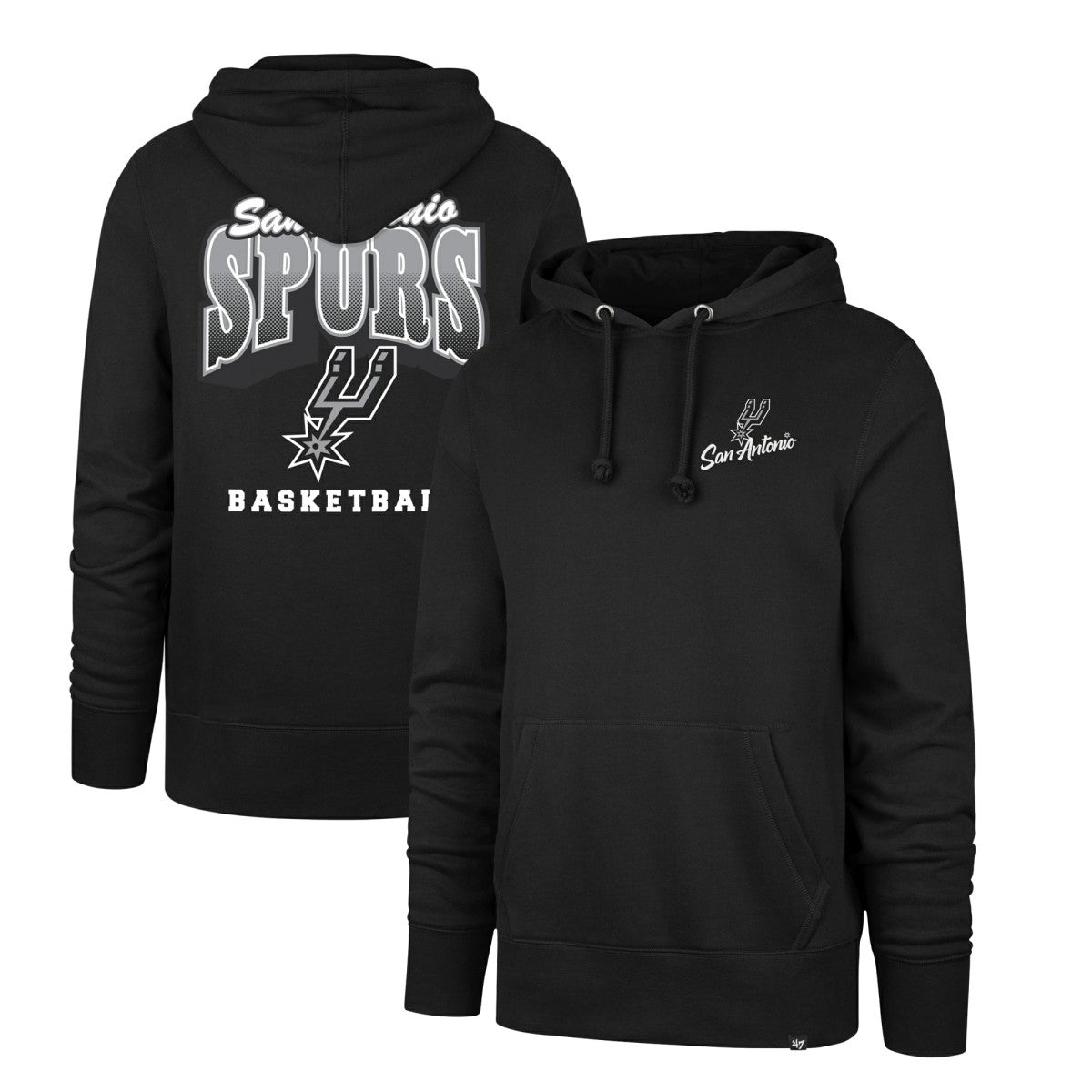 Black San Antonio Spurs '47 2025/26 City Edition Jab Step Headline Hoodie | NBA