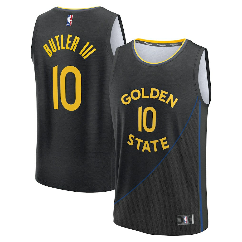Black Jimmy Butler III Golden State Warriors Fast Break Replica Player Jersey sale | NBA