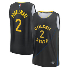 Black Brandin Podziemski Golden State Warriors Fast Break Replica Player Jersey sale | NBA