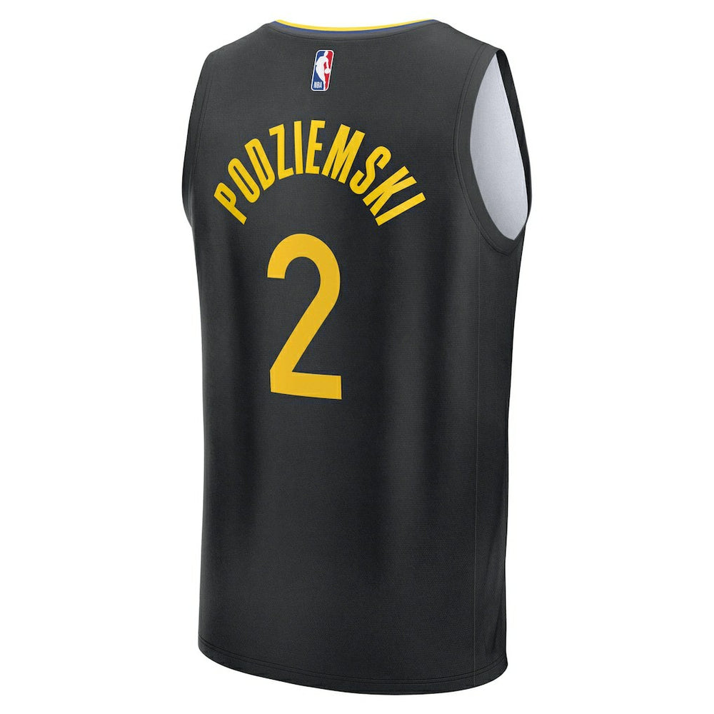 Black Brandin Podziemski Golden State Warriors Fast Break Replica Player Jersey sale | NBA