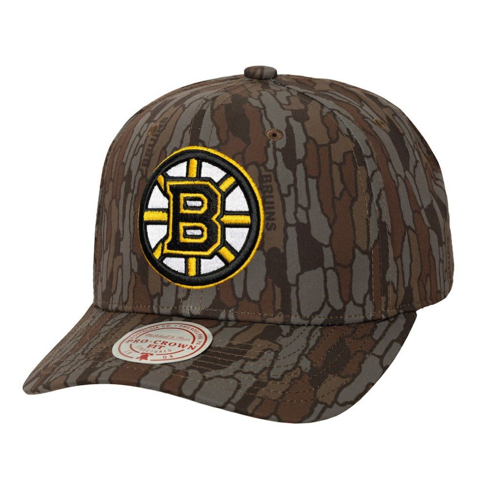 Boston Bruins Mitchell & Ness Hidden Camo Pro Crown Adjustable Hat -  NHL Hats