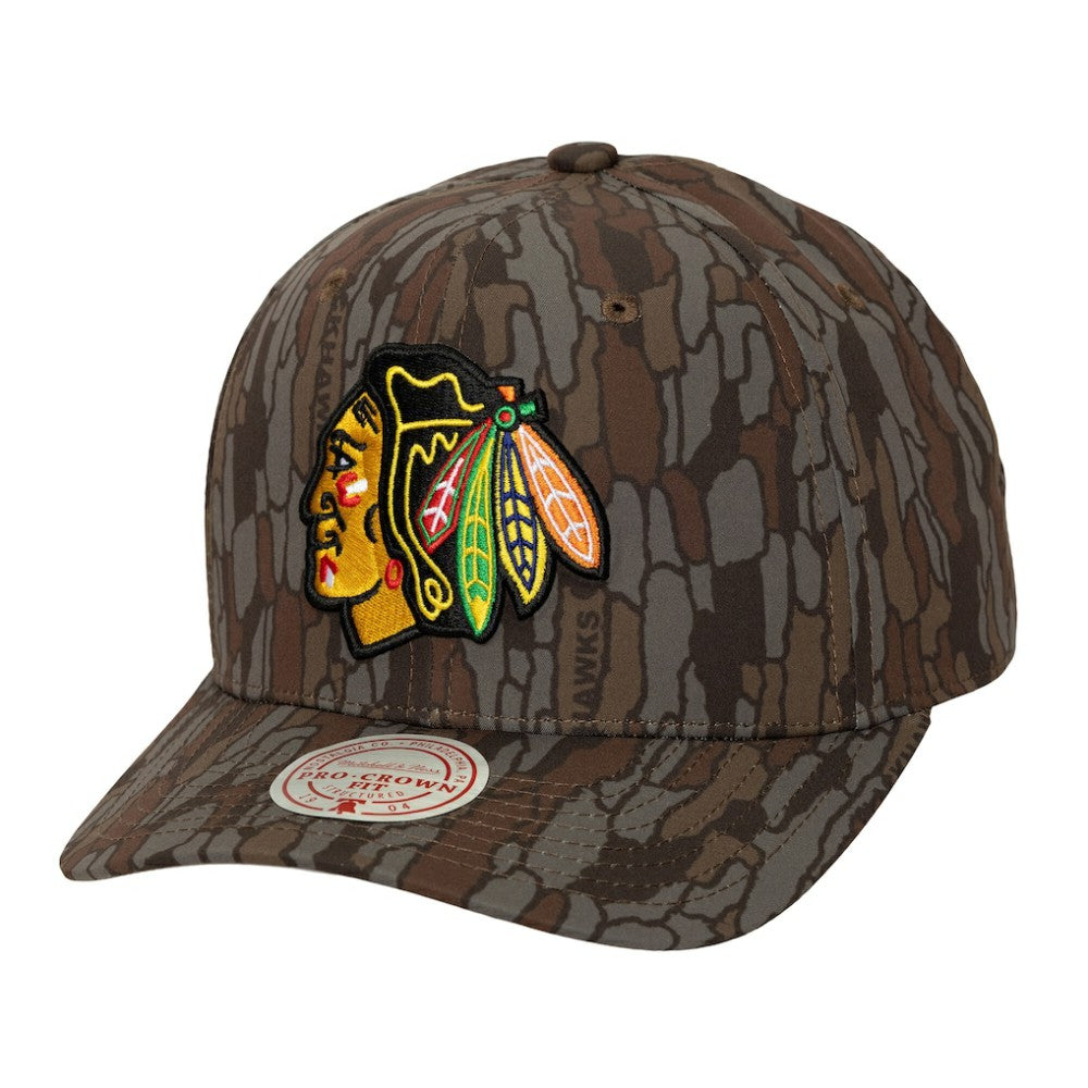 Chicago Blackhawks Mitchell & Ness Hidden Camo Pro Crown Adjustable Hat -  NHL Hats