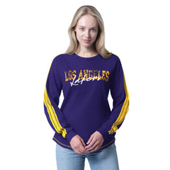 Purple Los Angeles Lakers G-III 4Her by Carl Banks Women's Advantage Tri-Blend Long Sleeve T-Shirt | NBA