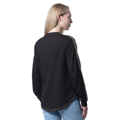 Black Brooklyn Nets G-III 4Her by Carl Banks Women's Advantage Tri-Blend Long Sleeve T-Shirt | NBA