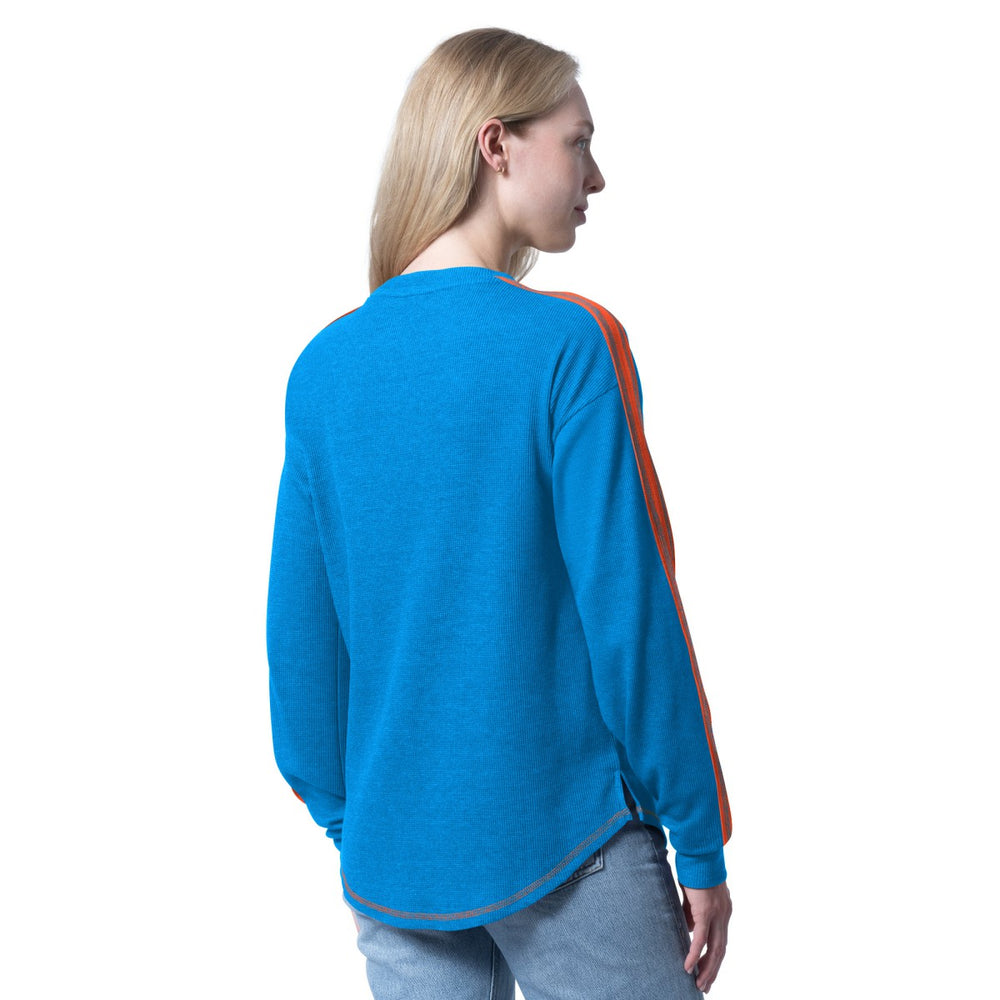 Heather Blue Oklahoma City Thunder G-III 4Her by Carl Banks Women's Advantage Tri-Blend Long Sleeve T-Shirt | NBA