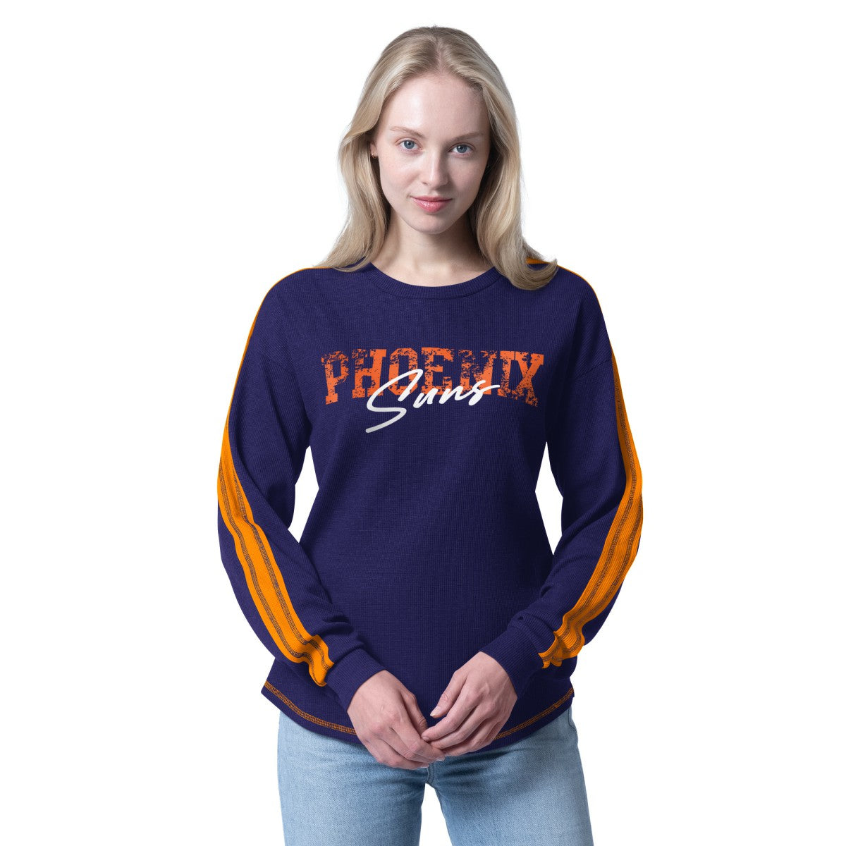 Purple Phoenix Suns G-III 4Her by Carl Banks Women's Advantage Tri-Blend Long Sleeve T-Shirt | NBA